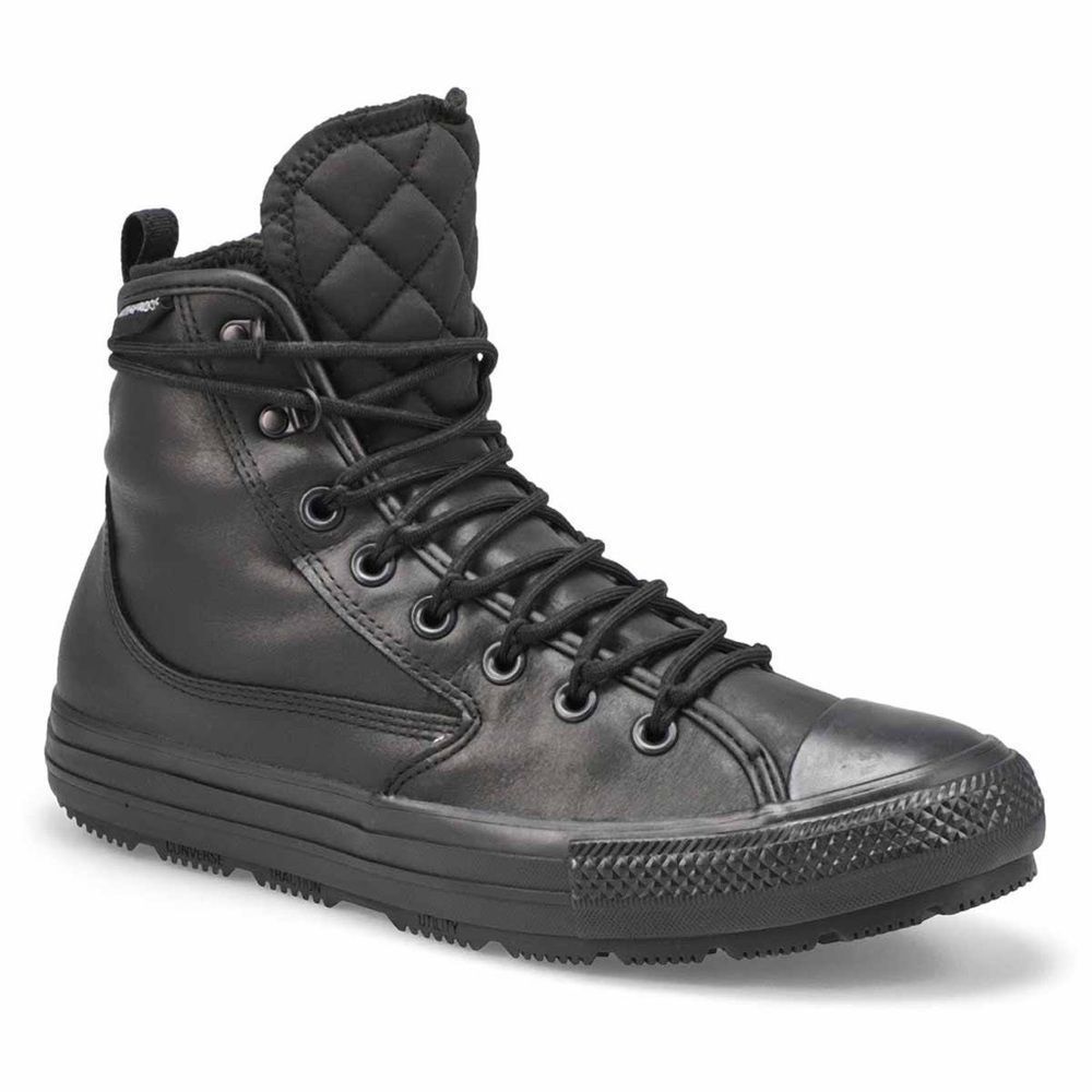 Converse Men's All Terrain Waterproof Leather Sneaker Boots - Black Mens 8.5
